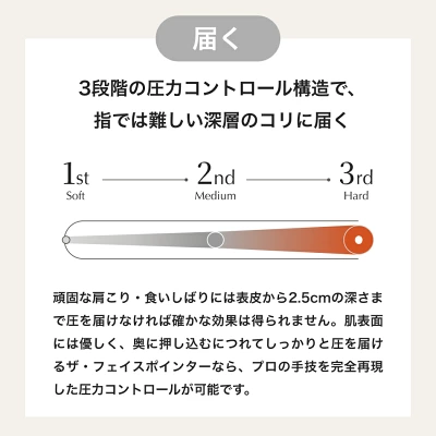 フェイスポインター　3段階で届く